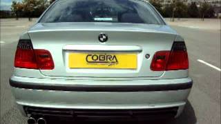 BMW E46 318 Performance Exhaust by Cobra Sport Exhausts [upl. by Sidoma]