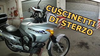 Sostituire i Cuscinetti di Sterzo  Honda TransAlp 650 [upl. by Atteuqahc]