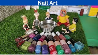 Magical Barbie TamilNail Art Experiment [upl. by Herzen]