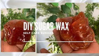 HOW TO DIY SUGAR WAX RECIPE FOR BEGINNERS 🍯  MORE OF AALIYAH [upl. by Vito]