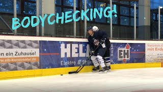 Eishockey Bodychecking Tutorial [upl. by Eleonore328]