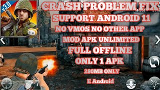 Frontline Commando DDay Crash Problem Fix Support All Devices E Mods amp E Android [upl. by Airotahs792]