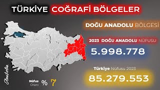 Doğu Anadolu Bölgesi İlleri ve Nüfusu 2023 [upl. by Nylatsirhc177]