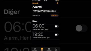 iPHONE ALARM SESİ KISMA [upl. by Alik]