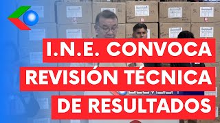 INE Lanzó la Convocatoria a PROCESO DE REVISIÓN Técnica Nacional e Internacional [upl. by Eurd7]