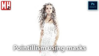 Easy Pointillism effect in Photoshop by MHTUTORIALS [upl. by Acinomed]