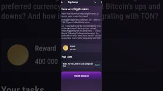 22 July Delicious Crypto News Tapswap Code  tapswap Video Code [upl. by Vedi]