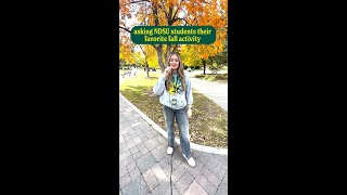 Asking NDSU Students their Favorite Fall Activities [upl. by Kcirddot]