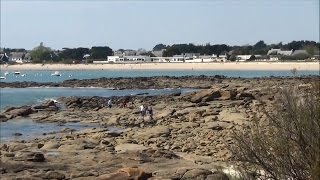 Plage de LAnse du Stole  Port de Lomener  Panorama  Ploemeur  Bretagne  France [upl. by Evin]