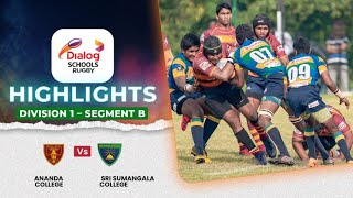 HIGHLIGHTS – Ananda College vs Sri Sumangala College – Div 1 Segment B  DSRL24 [upl. by Merrielle]