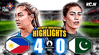 Philippines vs Pakistan Highlights  AFC Womens Olympic Qualifiers [upl. by Refinneg945]