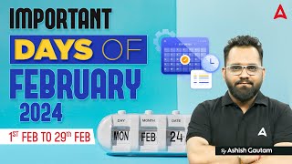 February 2024 Important Days and Themes  February Current Affairs 2024  Adda247 [upl. by Iztim]