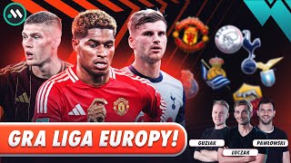 LIGA EUROPY W AKCJI MAN UTD ZAWODZI ROMA TRACI PUNKTY TOTTENHAM WALCZY [upl. by Demetria398]