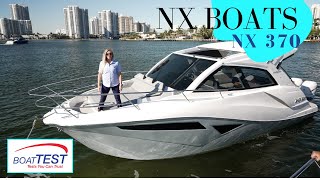 NX Boats NX370 Designed for Entertaining  BoatTEST Walkthrough [upl. by Theda]