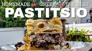 Pastitsio  Greek Family Recipe  Homemade cookingagainstcancer [upl. by Sokcin662]