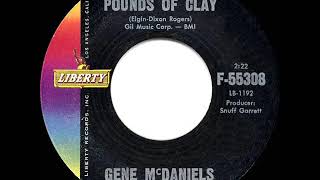 1961 HITS ARCHIVE A Hundred Pounds Of Clay  Gene McDaniels a 1 record [upl. by Gorey]