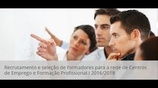 Concurso de recrutamento de formadores do IEFP Perguntas e Respostas [upl. by Nylyrehc]