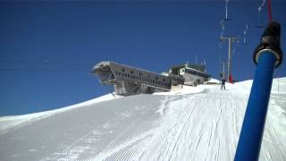 Lift Skiing Plaine Morte 3000 Crans Montana [upl. by Havelock351]