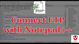 How to Connect FTP with Notepad [upl. by Inalem]