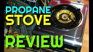 Review of the Martin Single Burner Propane Stove [upl. by Eidna]