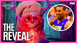 The Reveal Metta World Peace is Cuddle Monster  Season 10  The Masked Singer [upl. by Hewe997]