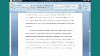 Inserting a Footnote in Word Turabian FootnoteBib Style [upl. by Conger]