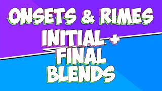 Onsets and Rimes  Set 4  Initial and Final Blends  Jack Hartmann [upl. by Oigufer]