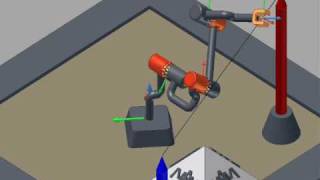 3 DOF Robot Simulation  Model 02 [upl. by Nylicaj]