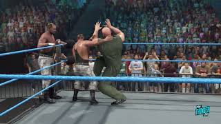 Bushwhackers Vs Wyatt Family Wcw 2k23 [upl. by Hteboj456]