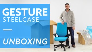 Steelcase Gesture Office Chair Unboxing [upl. by Rosalynd]