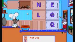 Reader Rabbit Preschool Gameplay  Part One  ABC Diner Ticket 1 [upl. by Aneleve750]