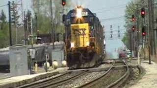 Song of the Chesapeake amp Ohio in Fostoria OH  CSX Freight [upl. by Esiuqram]