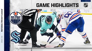 Oilers  Kraken 1230  NHL Highlights 2022 [upl. by Sontag295]