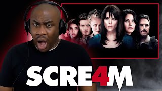 SCREAM 4 2011 MOVIE REACTION FIRST TIME WATCHING [upl. by Waldemar]