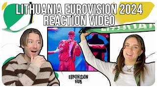 Lithuania  Eurovision 2024 Reaction  Silvester Belt  Luktelk  Eurovision Hub [upl. by Oiluarb]