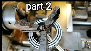 cara membuat ulir spiral archimedes di mesin bubut part 2  how to make a spiral thread [upl. by Lubow]