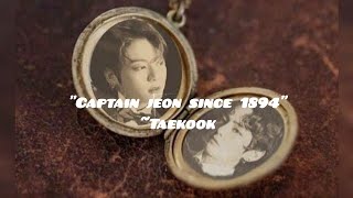 CAPTAIN JEON SINCE 1894💫BY artseoulvk taekook ff BTS💜 subscribe bts jungkook kimtaehyung [upl. by Brett828]