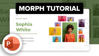 How to Create Cool Team Slide ✨ Morph Animation in PowerPoint  Tutorial powerpoint tutorial ppt [upl. by Casimire248]