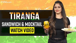 Independence Day 2022 Must Try Tiranga Sandwich And Tiranga Mocktail Recipe  Food [upl. by Zamir402]