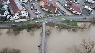 Hochwasser Neuenstadt a Kocher 5 Januar 2018 [upl. by Groeg]