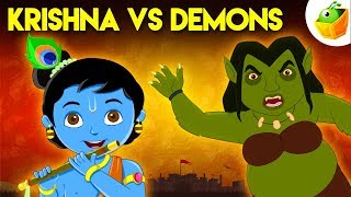 Krishna vs Demons  Full Movie HD  Great Epics of India  Watch this most popular animated story [upl. by Eellehs528]