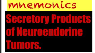 Secretory Products of Neuroendorine Tumors [upl. by Alberic]