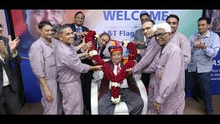 LampT Flag Hoisting at AM Naik Heavy Engineering Complex Hazira [upl. by Casia]