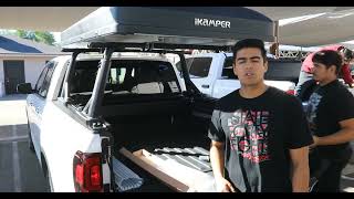 Honda Ridgeline Cover  Truck Bed Rack amp iKamper 30 Rooftop Tent [upl. by Pruter]