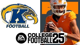 Kent State at Tennessee  Week 3 Simulation EA College Football 25 [upl. by Anilegna]