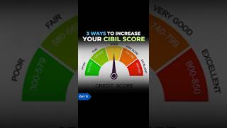 3 Ways to increase your CIBIL score 📈 20days financialfreedom finance loan shorts [upl. by Iveson]