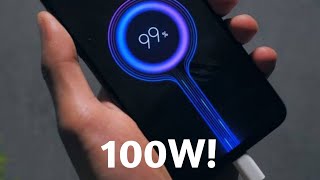 The Worlds FASTEST Charging Phone Xiaomi 100w charger [upl. by Nerrawed]