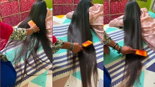 long hair brushing while sleeping  asmr long hair brushing [upl. by Llertram]