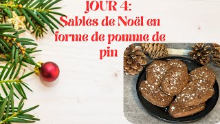 Sablés de noël en forme de pomme de pin  XMAS4 [upl. by Rhodie]