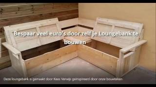 hoe maak je een loungebank  hoe maak je een tuinbank [upl. by Adnolay]